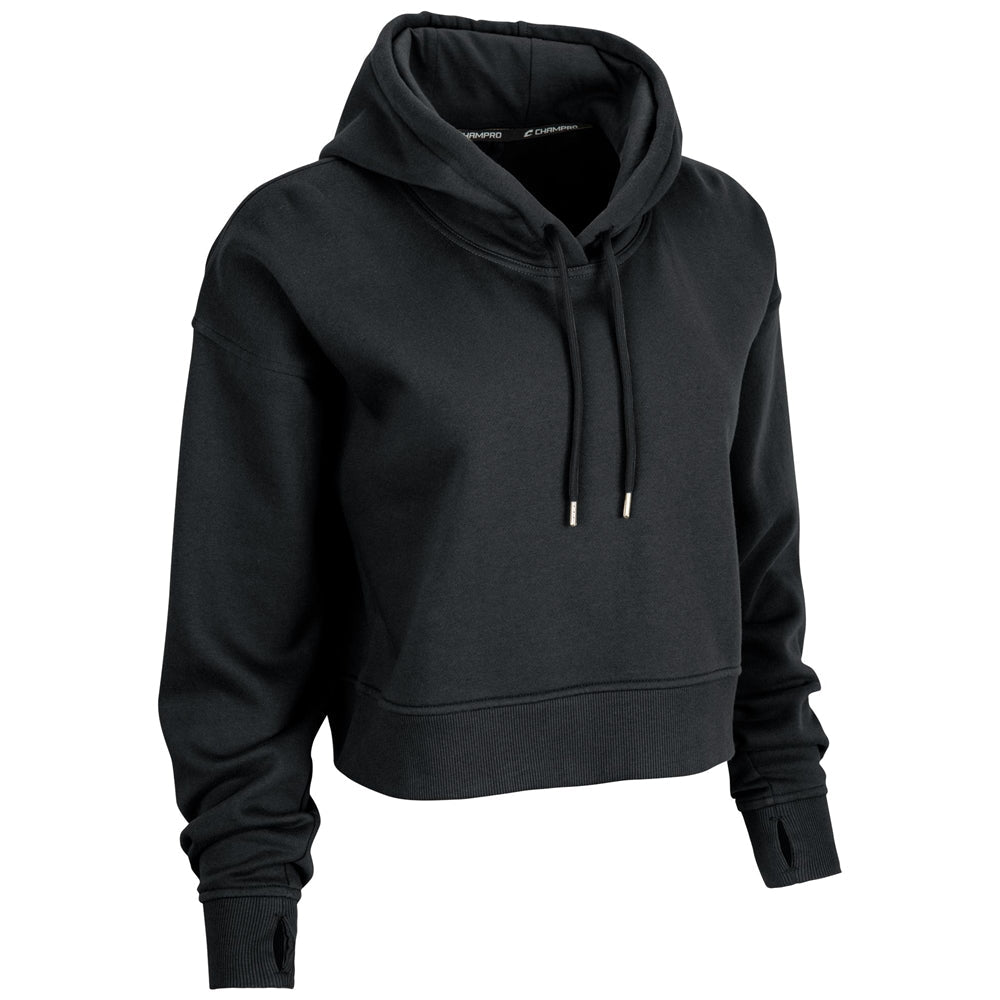 VICTORY FLEECE WOMEN'S CROP HOODIE
