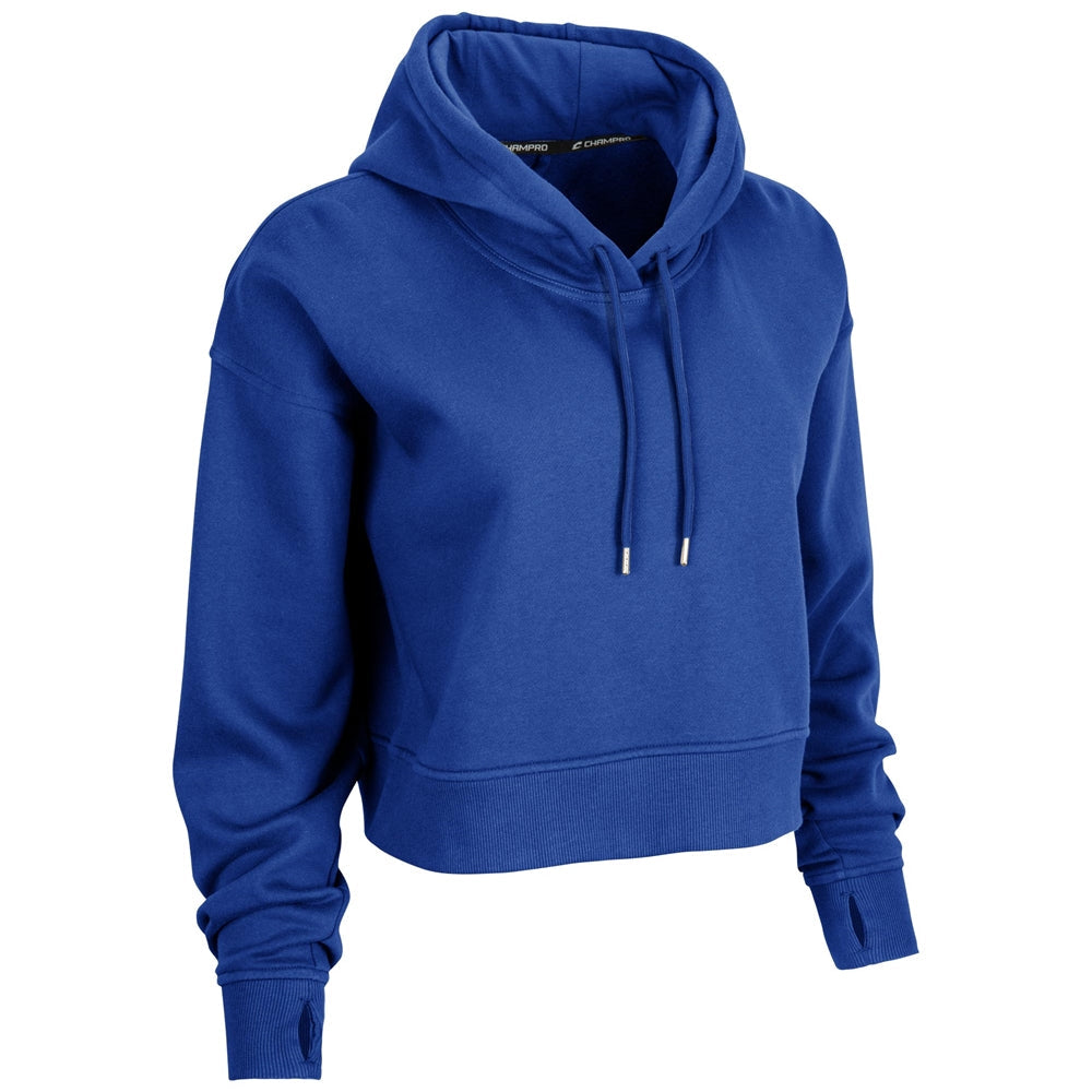 VICTORY FLEECE WOMEN'S CROP HOODIE