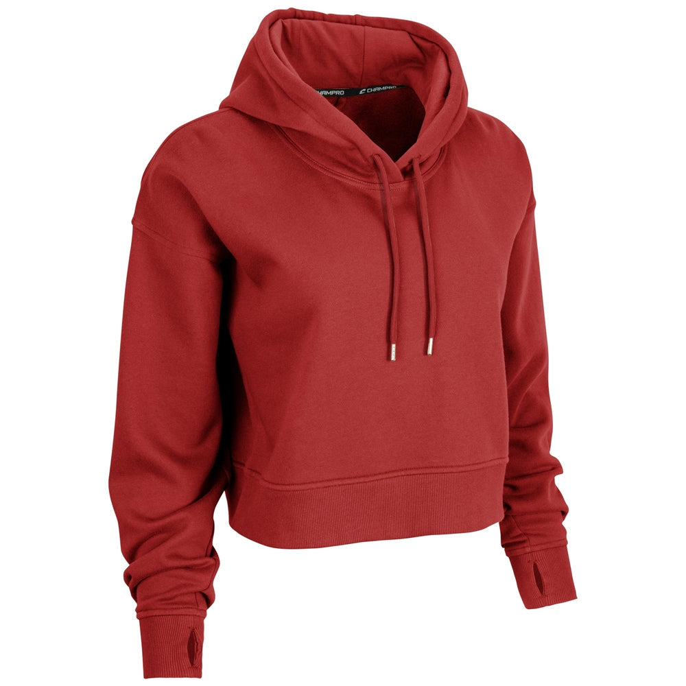 VICTORY FLEECE WOMEN'S CROP HOODIE